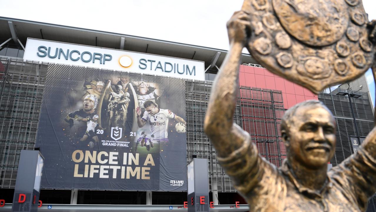 Brisbane is still on track to host the NRL Grand Final on Sunday, but the crowd capacity has been cut by 25 per cent. Picture: Dan Peled/Getty Images