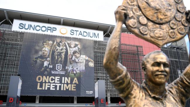 Brisbane is still on track to host the NRL Grand Final on Sunday, but the crowd capacity has been cut by 25 per cent. Picture: Dan Peled/Getty Images