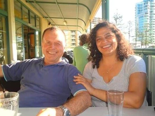 John Finlay with his wife Lily Pereg who was highly respected and enormously liked. Picture: Facebook