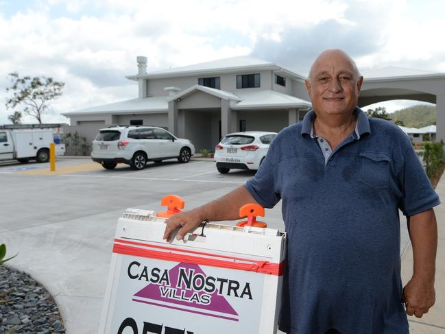 Gabriele Demedio outside the Casa Nostra Villas in Parkhurst.