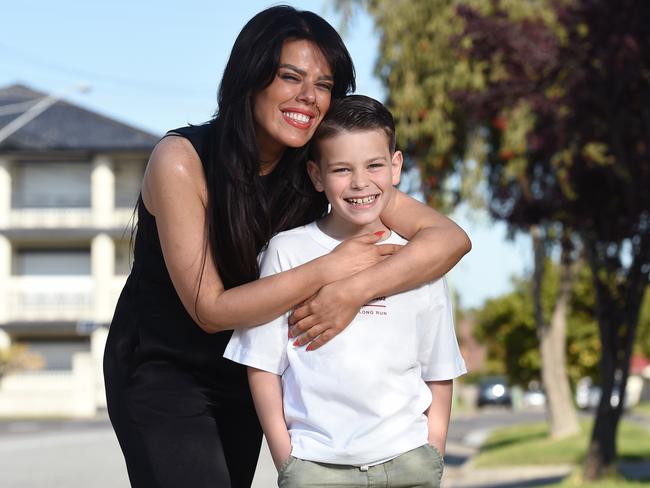 Fatima Musai and son Lirian Dauti, 9, love living in Dandenong. Picture: Josie Hayden