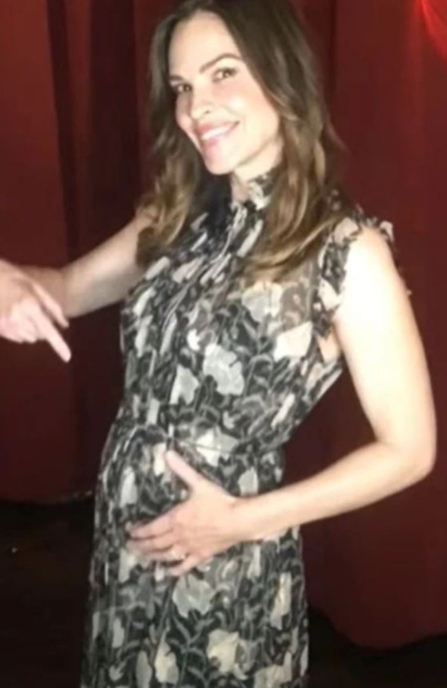 Hilary Swank, 48, has announced she’s pregnant with twins. Picture: Instagram