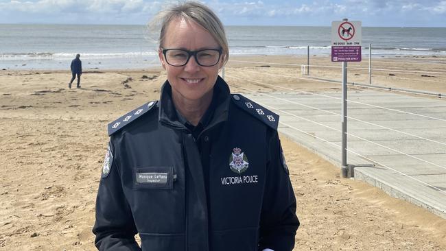 Surf Coast local area commander, Inspector Monique Leffanue.