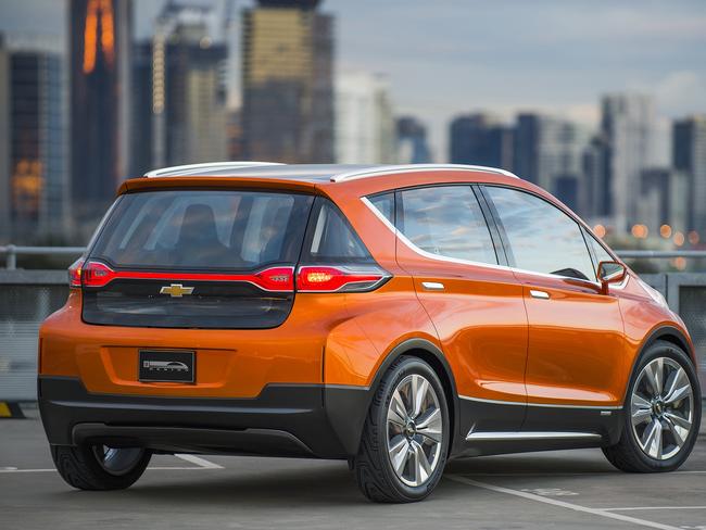 Chevrolet Bolt ... Holden has designed an electric car for its parent company General Motors in Detroit. Picture: Supplied