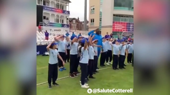 Windies star Sheldon Cotterell schools kids