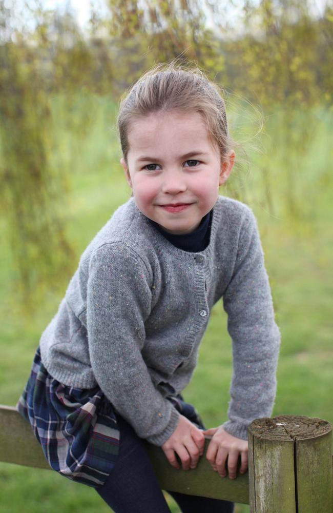 Birthday girl! Princess Charlotte, in a photo taken by her mother at the family’s home in Norfolk. Picture: The Duchess of Cambridge