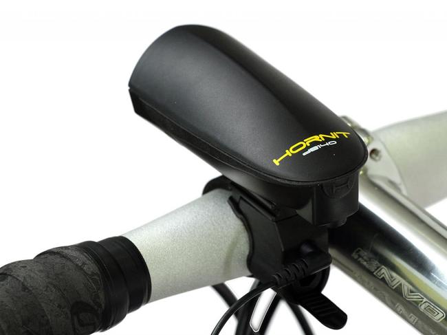 EMBARGO FOR TWAM 18 FEBRUARY 2023. FEE MAY APPLY. Worlds Loudest bike horn HornIt DB140 BIKE HORN. Photo: Supplied