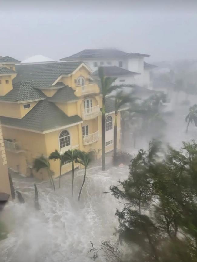 Hurricane Ian lashing Florida. Picture: Supplied