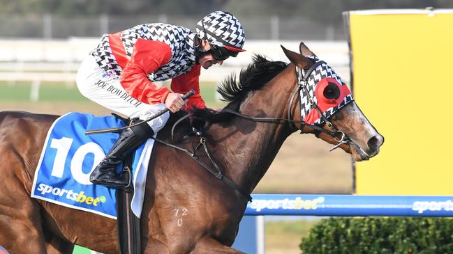 Diwali and Joe Bowditch combine to win the Sandown Cup on Sunday. Picture: Racing Photos via Getty Images