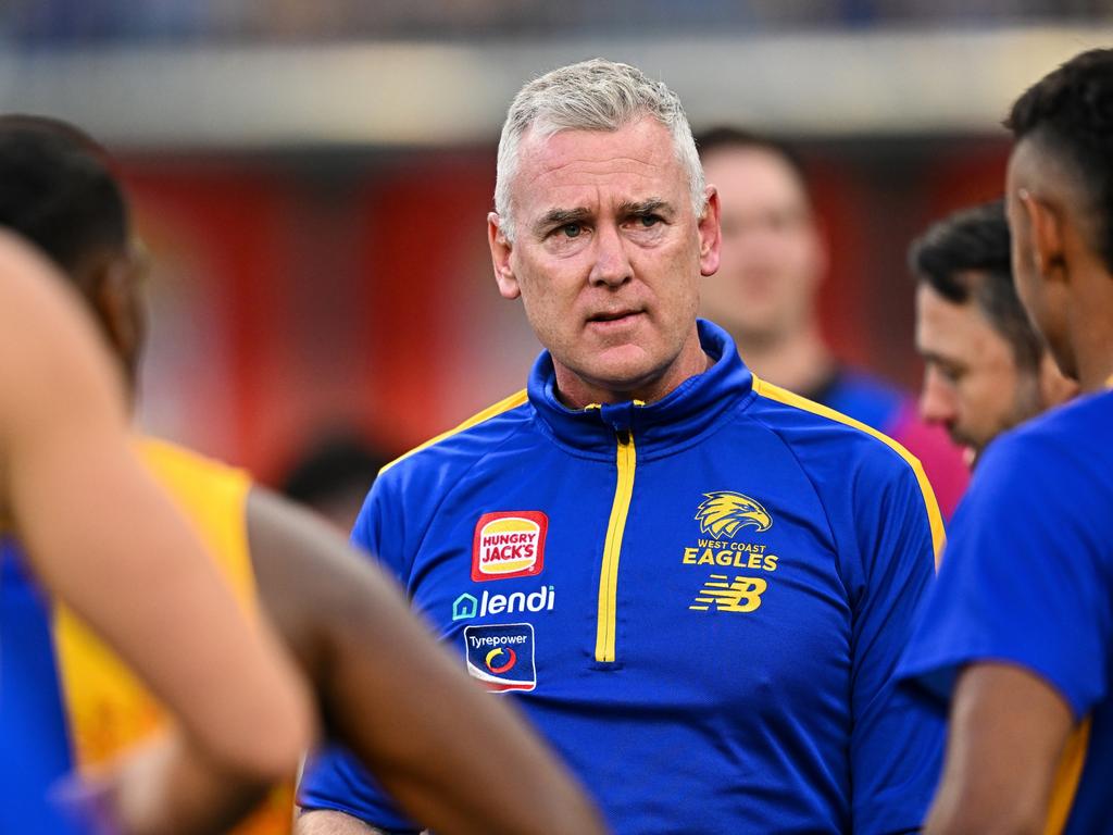 Adam Simpson will not coach on Sunday. Picture: Daniel Carson/AFL Photos via Getty Images.