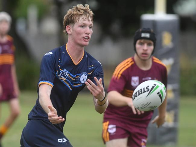 Round 4 of the Townsville Blackhawks Schoolboy Trophy. Ryan Catholic College against Southern Cross Catholic College at Ryan Catholic College. Picture: Evan Morgan