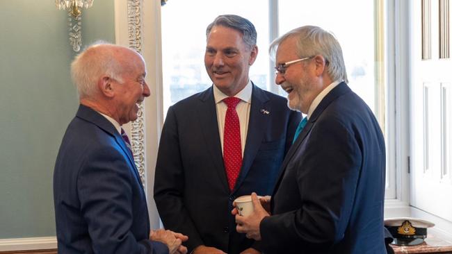 Mr Marles and Australian Ambassador to the US Kevin Rudd meets with US Congressman Joe Courtney. Picture: Supplied