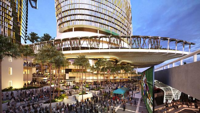 Artist’s impression of Brisbane’s Queen’s Wharf development.