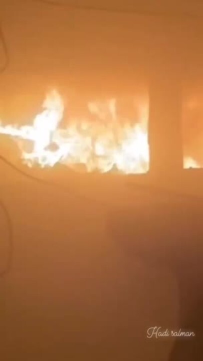 Dramatic Footage Shows Young Girl Walking Through Flames After Strike on Gaza School