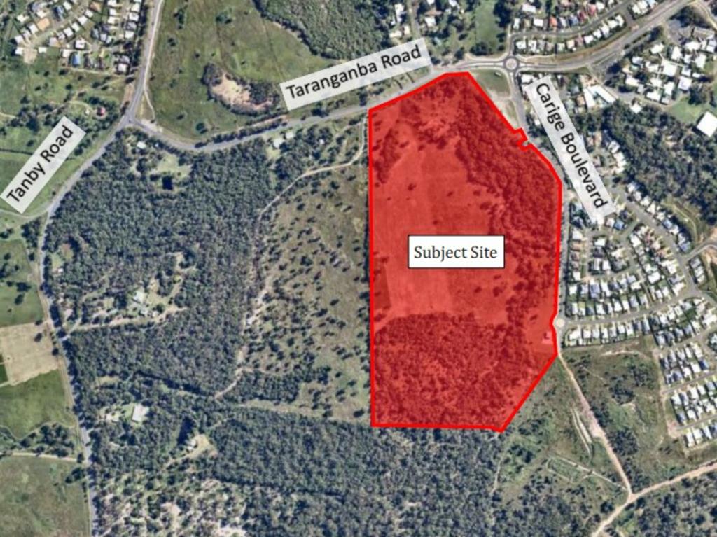 The subject site is over 28 hectares on Carige Boulevard in Taroomball on the Capricorn Coast.