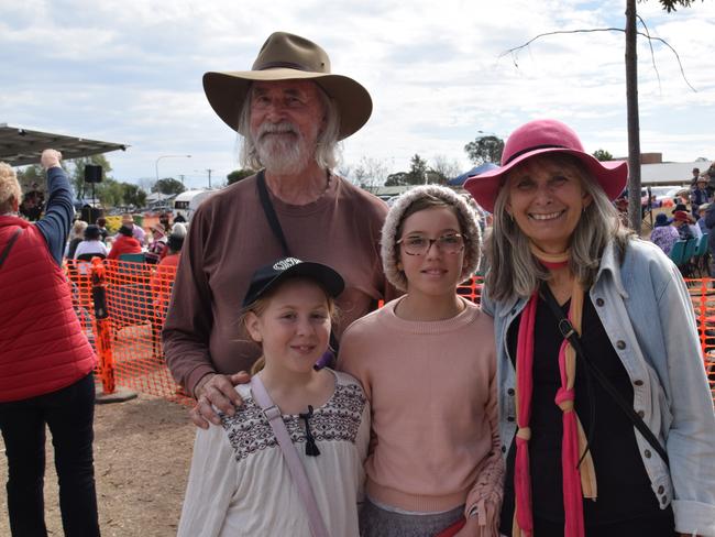 (From left) Ross Barrell, Ada Hawes, Teresa Winstanley and Kathy McCarthy at the Potter's Craft Market for Jumpers and Jazz in July.