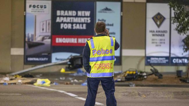 The driver of the truck was later arrested. Picture: Wayne Taylor