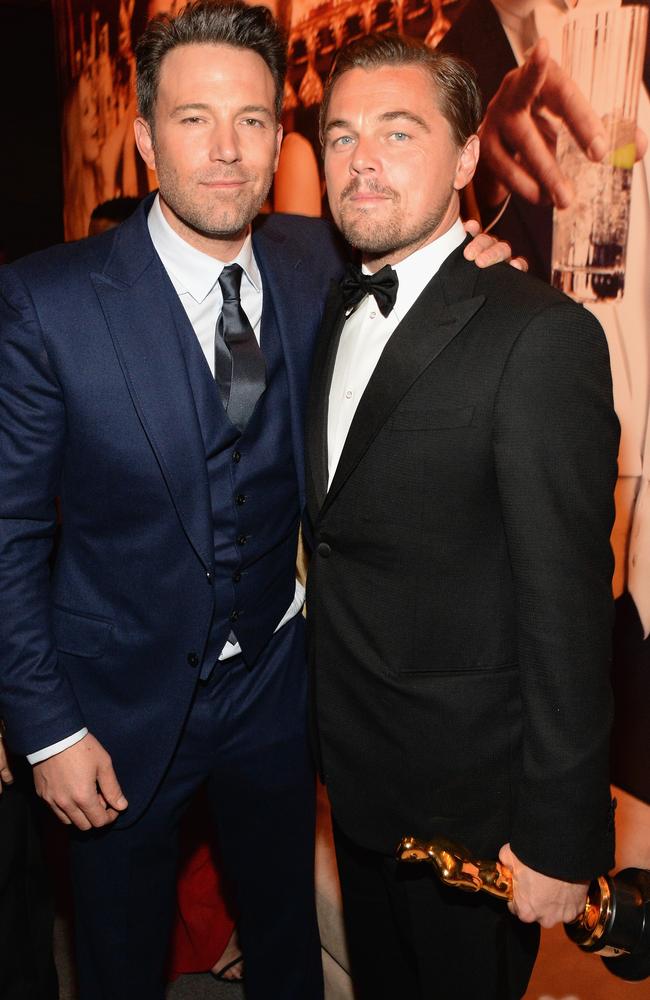 Ben Affleck partied with Leo at the Vanity Fair event and also at a private party. Picture: Kevin Mazur/VF16/WireImage