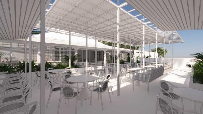 Artist impression of the new look Shaws Bay Hotel.