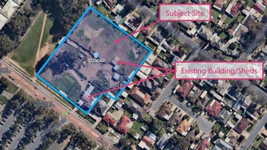 Plans have been lodged for a servo to the west of the site, fronting Kings Rd, and 17 housing allotments behind it. Picture: URPS