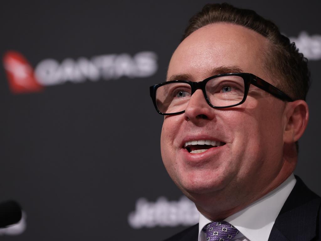 Qantas chief executive Alan Joyce says the December half has been one of the worst halves of the entire pandemic. Picture: NCA NewsWire / Dylan Coker
