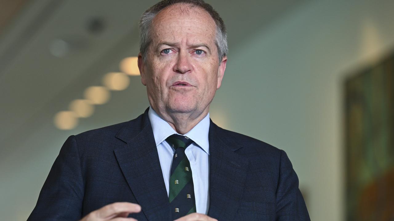 Former Labor minister Bill Shorten said Australia should ‘push back’ against the tariffs and ‘fight back’. Picture: NewsWire/ Martin Ollman