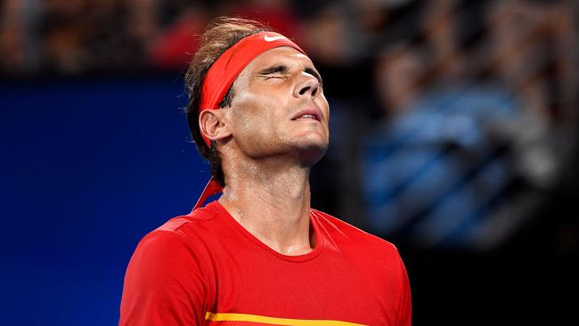 Rafael Nadal hit out at tournament organisers. Picture: AFP