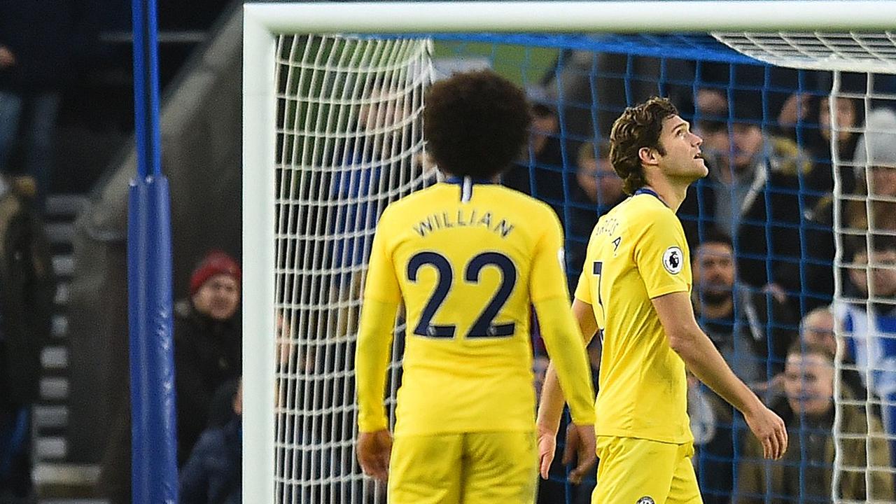Chelsea played Brighton. (Photo by Glyn KIRK / AFP) / 