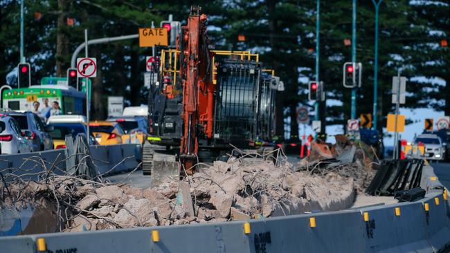 Construction has proved frustrating for locals. Picture: Glenn Campbell