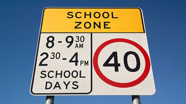 The school zone times you can expect to see in Tasmania. Picture: Supplied