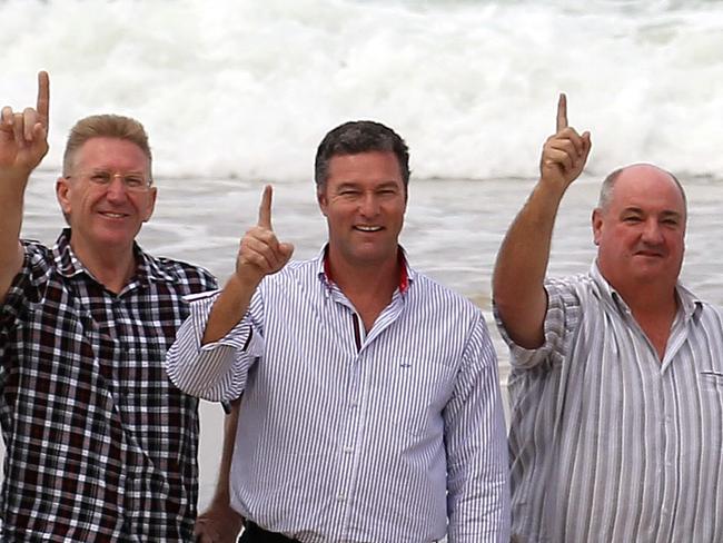 LNP won 10 seats on the Gold  Coast in the  2012  State Election , (L-R) Mark Boothman MP for Albert , Alex Douglas MP for Gaven , Jann Stuckey MP for Currumbin  , Michael Crandon MP for Coomera , John-Paul Langbroek MP for Surfers Paradise , Michael Heart MP for Burleigh , Verity Barton MP for Broadwater , Rob Molhoek MP for Southport , Ray Stevens MP for Mermaid Beach and Ros Bates MP for Mudgeeraba