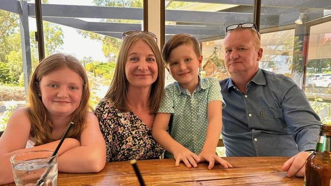 FIFO work has allowed Louisa and Tim Crowther to prioritise their children, Charlotte, now 13, and Samuel, now 9. Picture: supplied