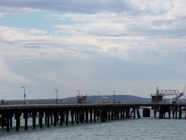 View around the Cribb Point Jetty and Terminal on Monday, August 14, 2017 in Cribb Point, Victoria, Australia.Picture: Hamish Blair