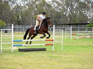 SHOWJUMPING: Brooke Boland at the Wallumbilla Show. Picture: Jorja McDonnell