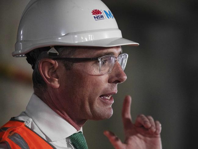 SYDNEY, AUSTRALIA - NewsWire Photos MAY 2, 2022: NSW Premier Dominic Perrottet during a press conference for the Sydney Metro City and Southwest project on Monday. Picture: NCA NewsWire / Nikki Short