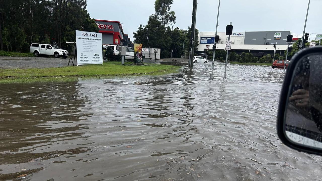 Severe thunderstorm warning issued for the Gold Coast. The rain hit Coomera. Photo: Red Trailer Shakeups