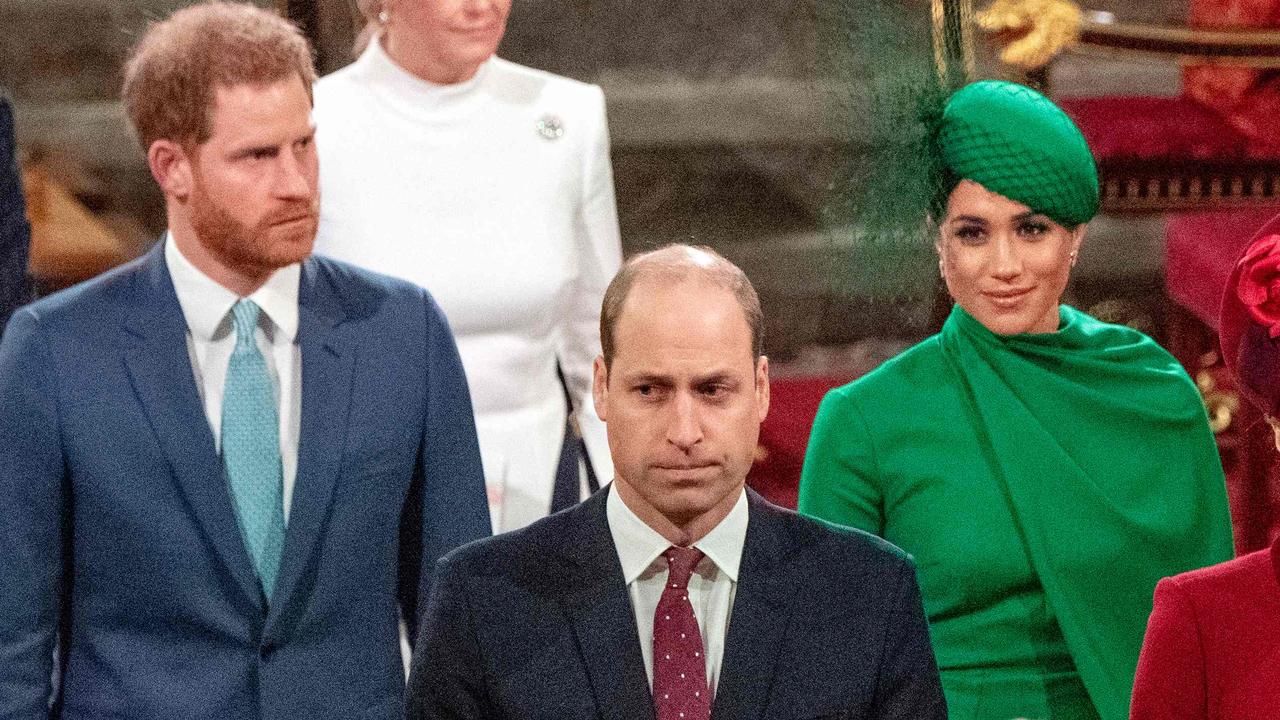 Prince William’s warning to Prince Harry over his relationship with Meghan Markle reportedly sparked a rift between the two brothers that’s yet to be repaired. Picture: Phil Harris/Pool/AFP