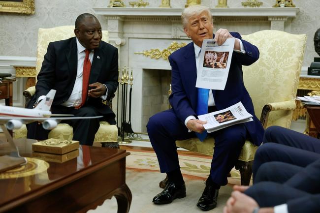 US President Trump made unfounded claims about South Africa during an appearance with its President Cyril Ramaphosa