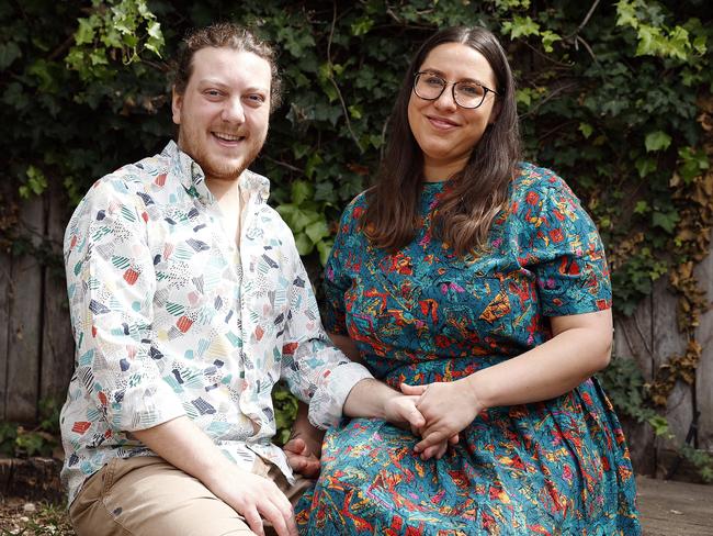 SMARTdaily - Pictured at home in Stanmore today is Laura Nolan and Sam Booth. Sexual wellness products are on the rise as many couples spice up their relationship and sex life at home. Picture: Tim Hunter.