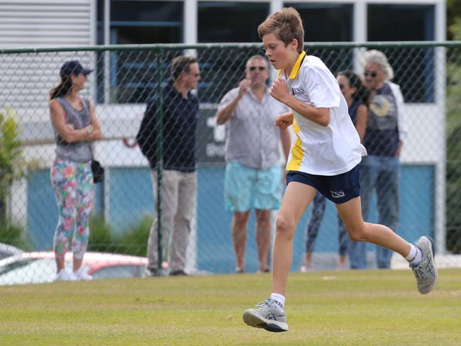 The Southport School  holds the first major sporting event since COVID-19 hit Australia when they staged a cross country carnival. It's believed to be one of the first major community sports events in Australia. Picture Glenn Hampson (Deputy Principal Cliff Powys to ID pics and send back to Eliza with caption )