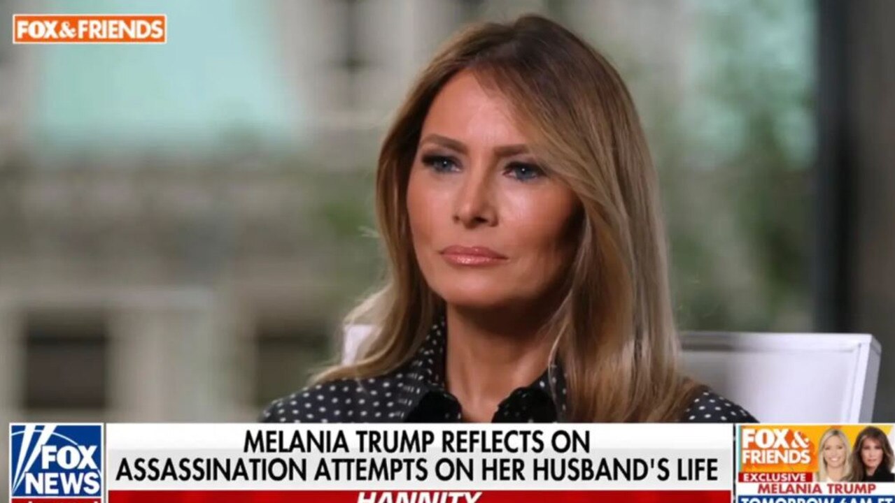 Melania’s appearance on Fox &amp; Friends marks her first TV interview in more than two years, according to the outlet. Picture: Fox News