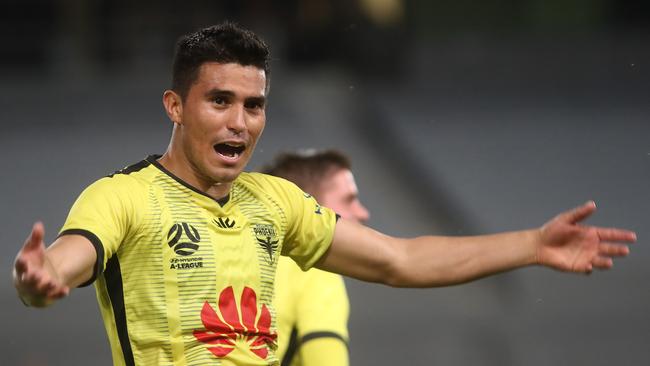 Ulises Davila celebrates his goal. Picture: Getty Images