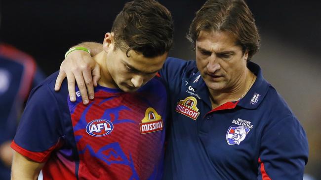 Luke Beveridge has created a special bond with his players. Picture: Michael Klein