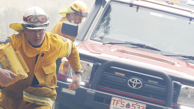 Seventy-five firefighting tankers have been pulled from service just before Tasmania’s peak bushfire season. Picture: RICHARD JUPE