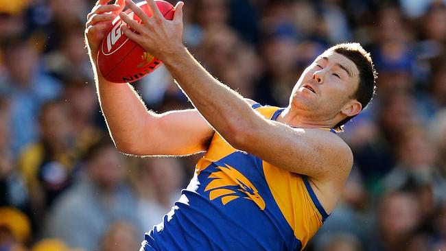 Jeremy McGovern would have to stay at the Eagles for a lot less than what he could earn elsewhere. Picture: Getty Images