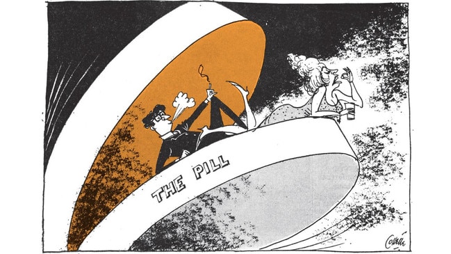 Aubrey Collette editorial cartoon from 1967.