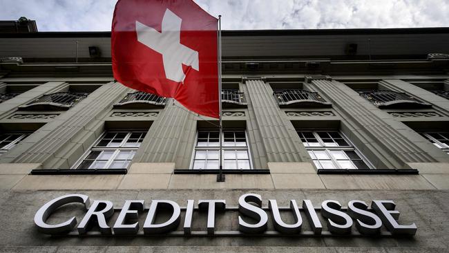 The problem is global, with investment bank titan Credit Suisse on the line. Picture: Fabrice Coffrini/ AFP.