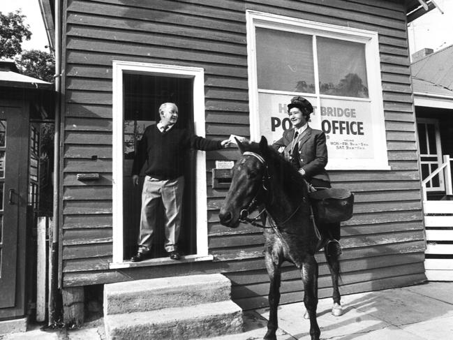 And in the 70s, mail was delivered by horse.