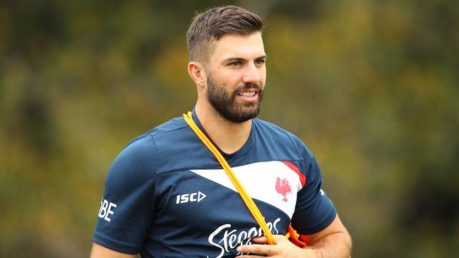 The sight of James Tedesco in Roosters gear still hurts many Tigers fans.