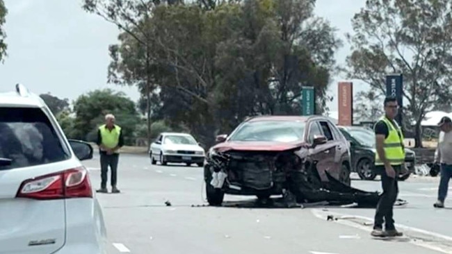 A crash in November at the intersection of Curtis and Heaslip roads, Angle Vale.